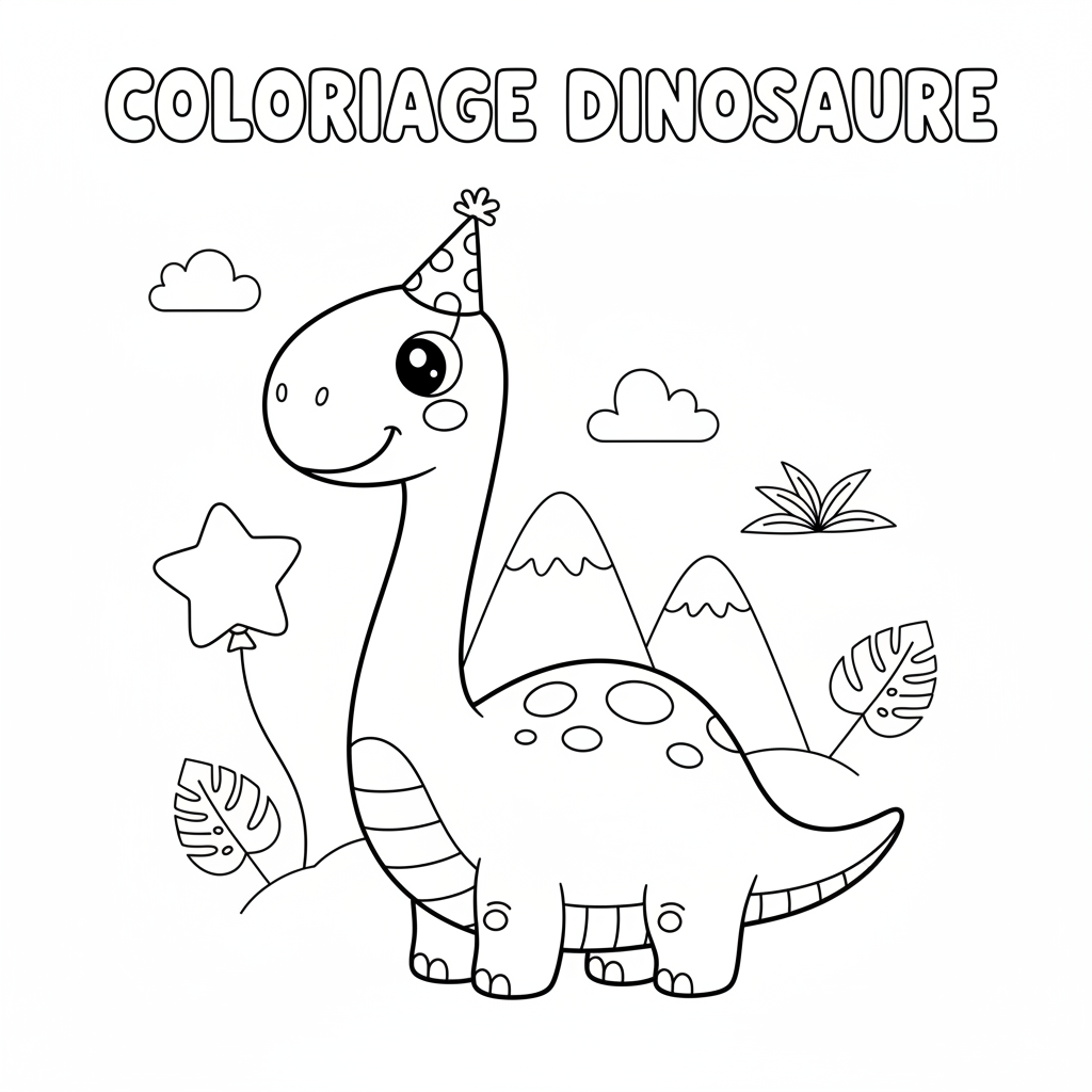 Coloriage coloriage de dinosaures à imprimer