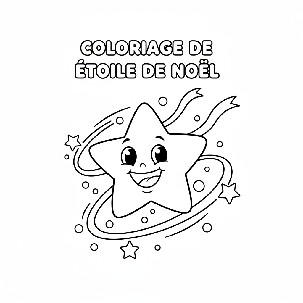 Coloriage coloriage de etoile de noel 5
