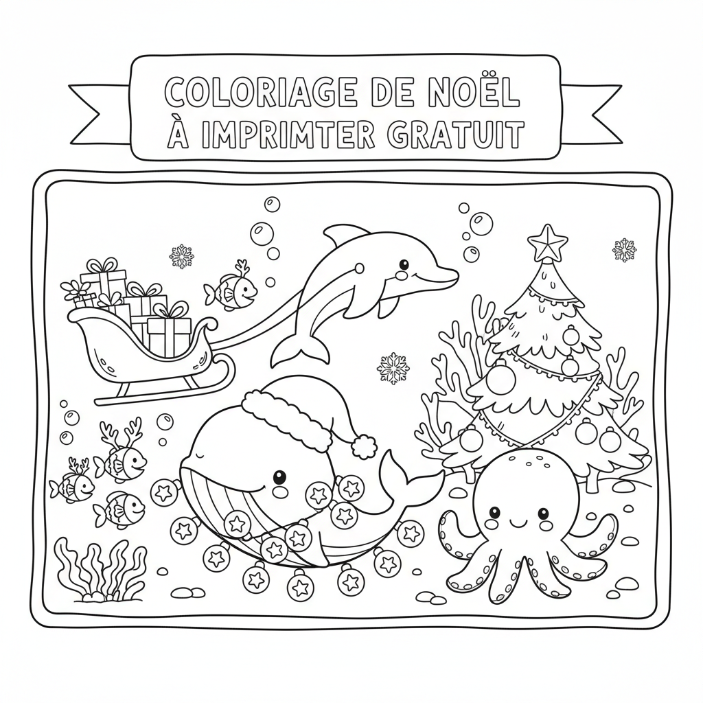 Coloriage coloriage de noel a imprimer gratuit