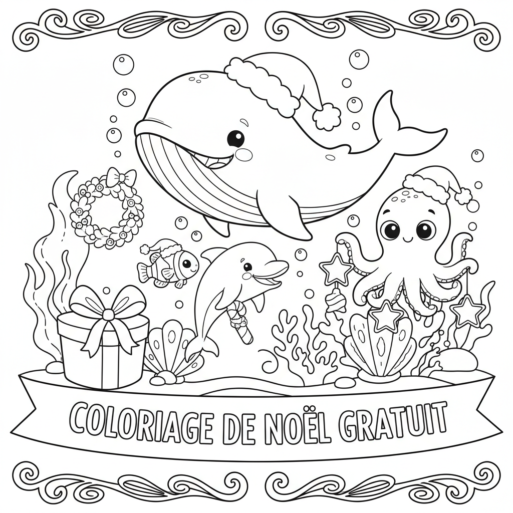 Coloriage coloriage de noel à imprimer gratuit 4