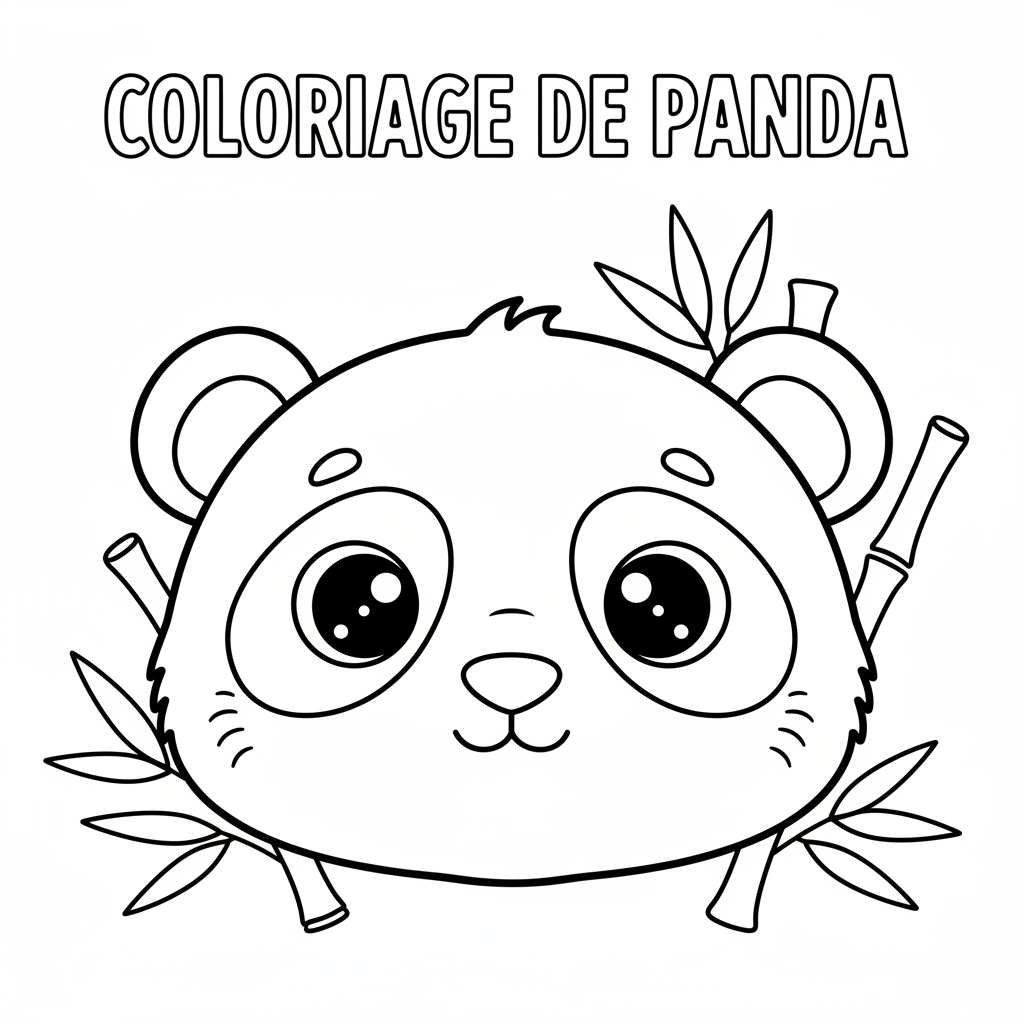 Coloriage coloriage de panda 4