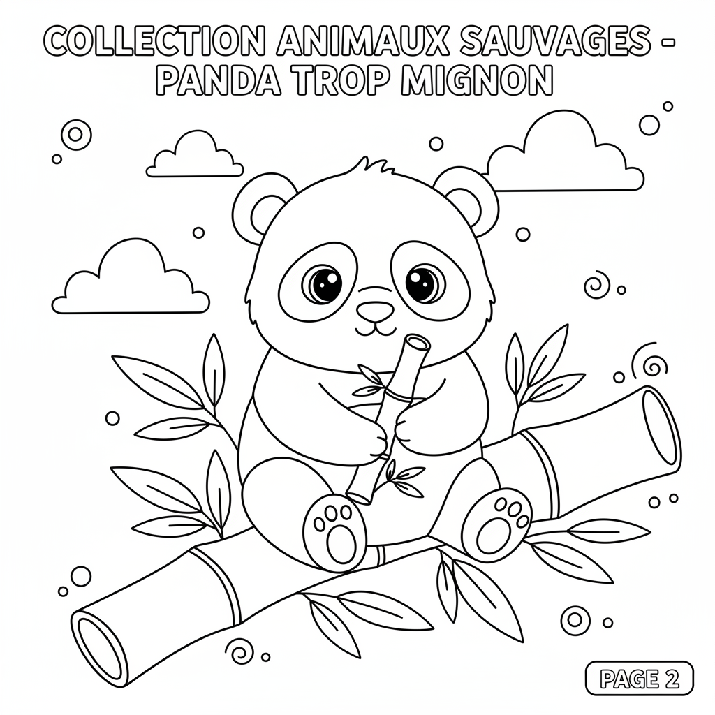 Coloriage coloriage de panda trop mignon a imprimer 2