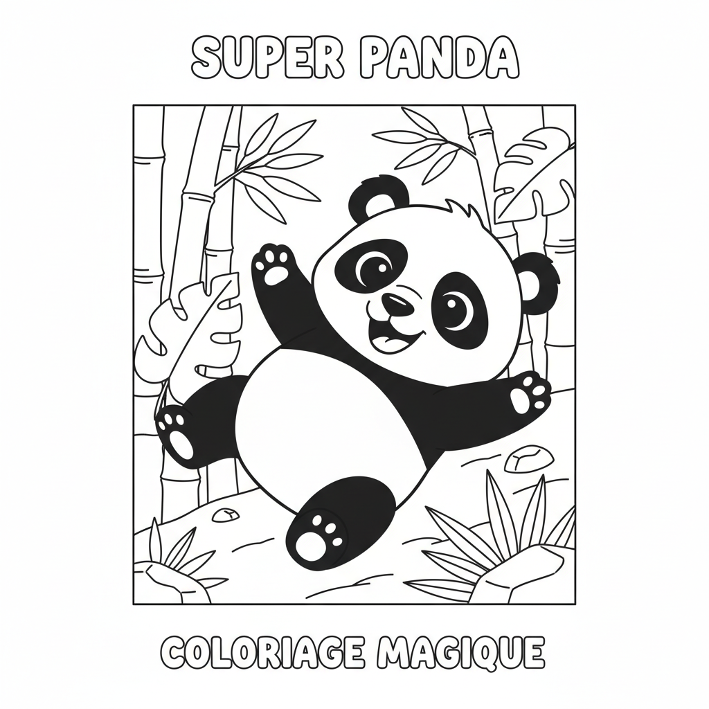 Coloriage coloriage de panda trop mignon a imprimer 5
