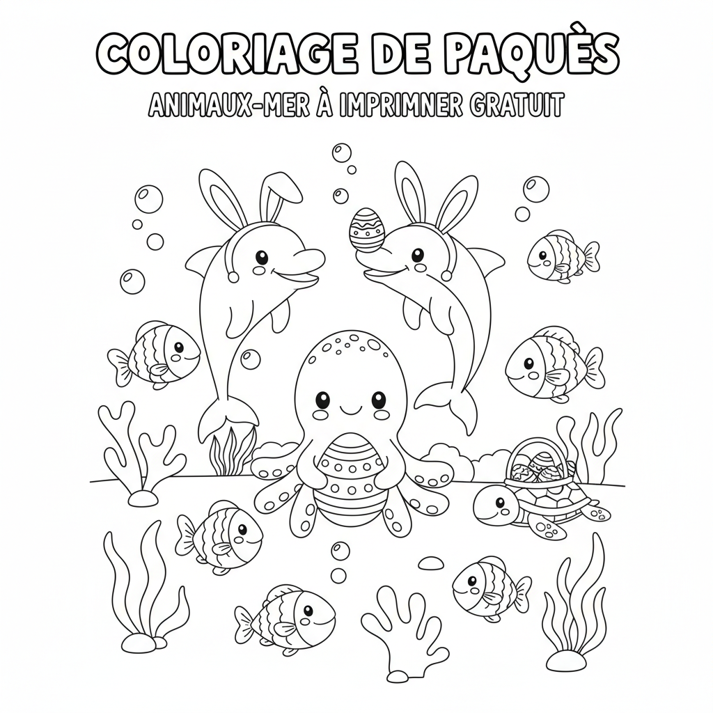 Coloriage coloriage de paques à imprimer gratuit 3