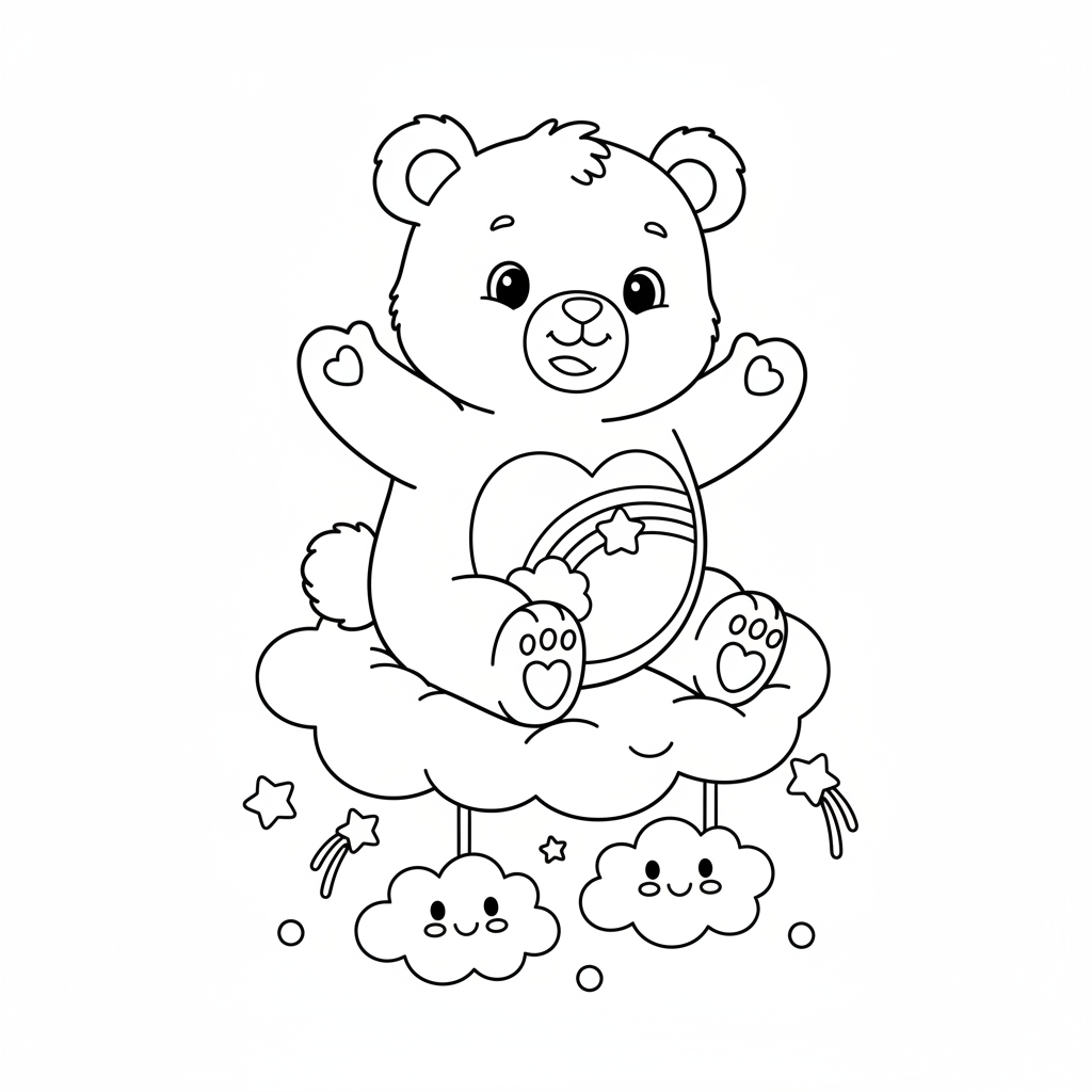 Coloriage coloriage des bisounours