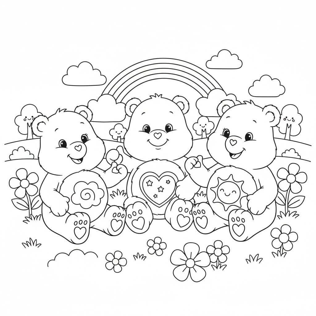Coloriage coloriage des bisounours 3