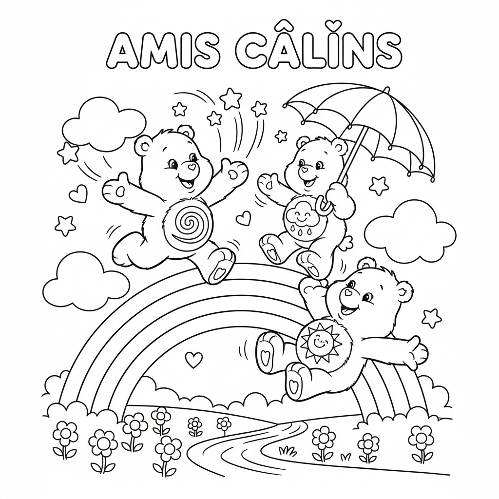 Coloriage coloriage des bisounours 5