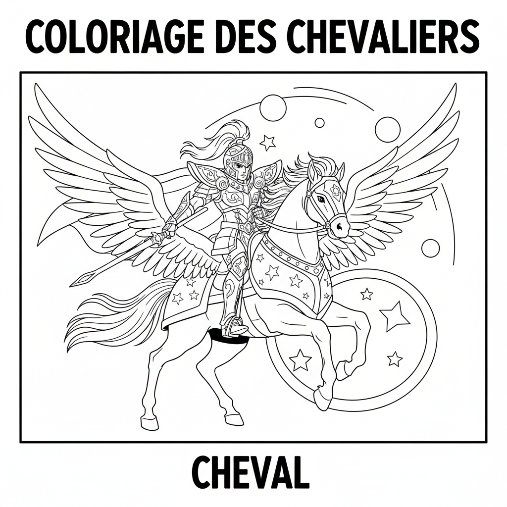 Coloriage coloriage des chevaliers du zodiaque 5