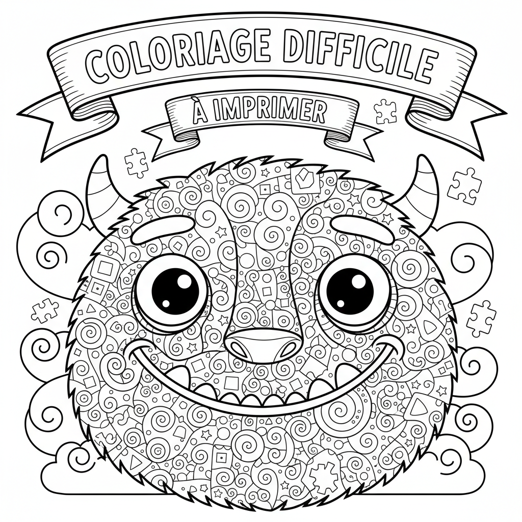Coloriage coloriage difficile à imprimer 4