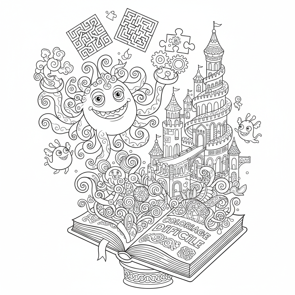 Coloriage coloriage difficile à imprimer 5