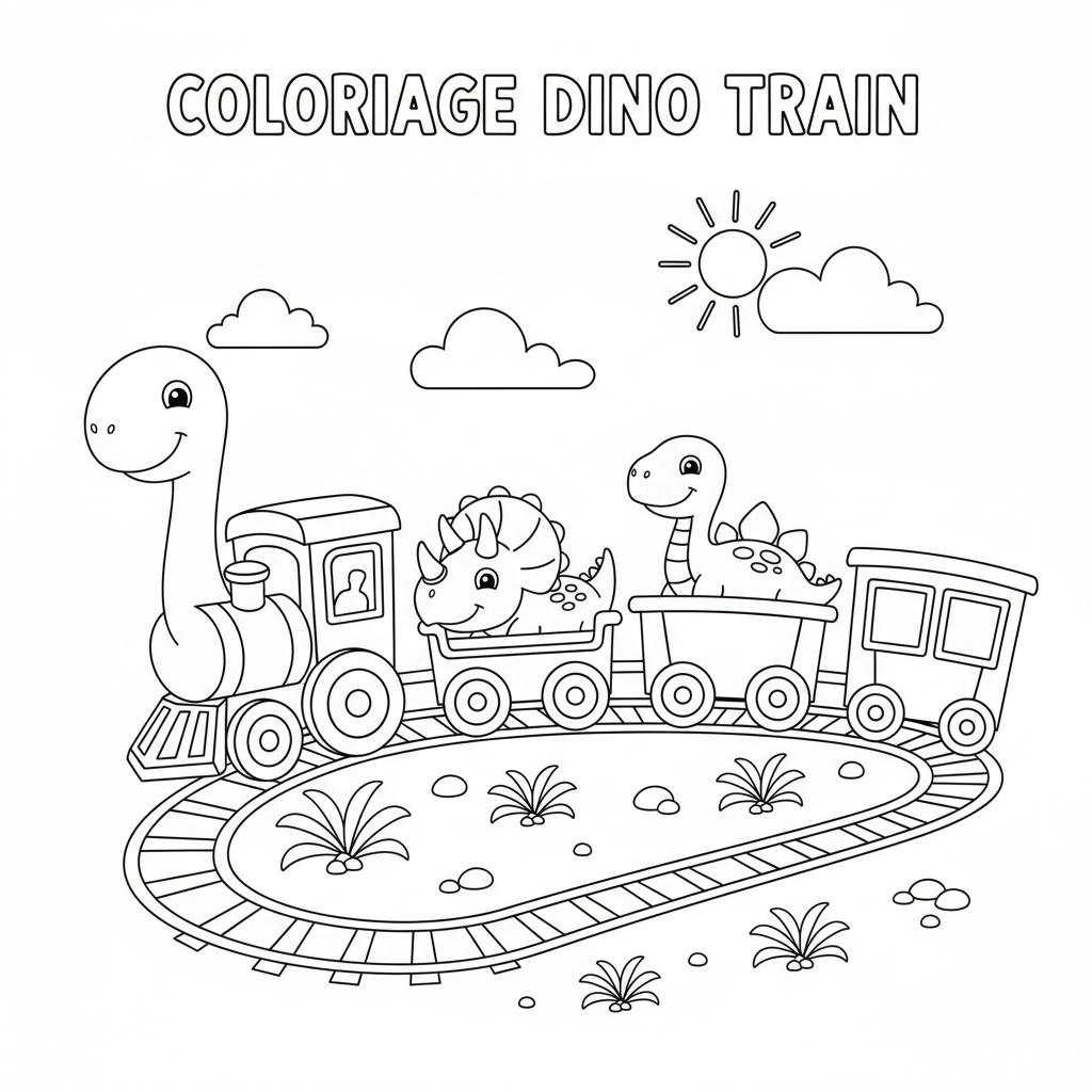 Coloriage coloriage dino train