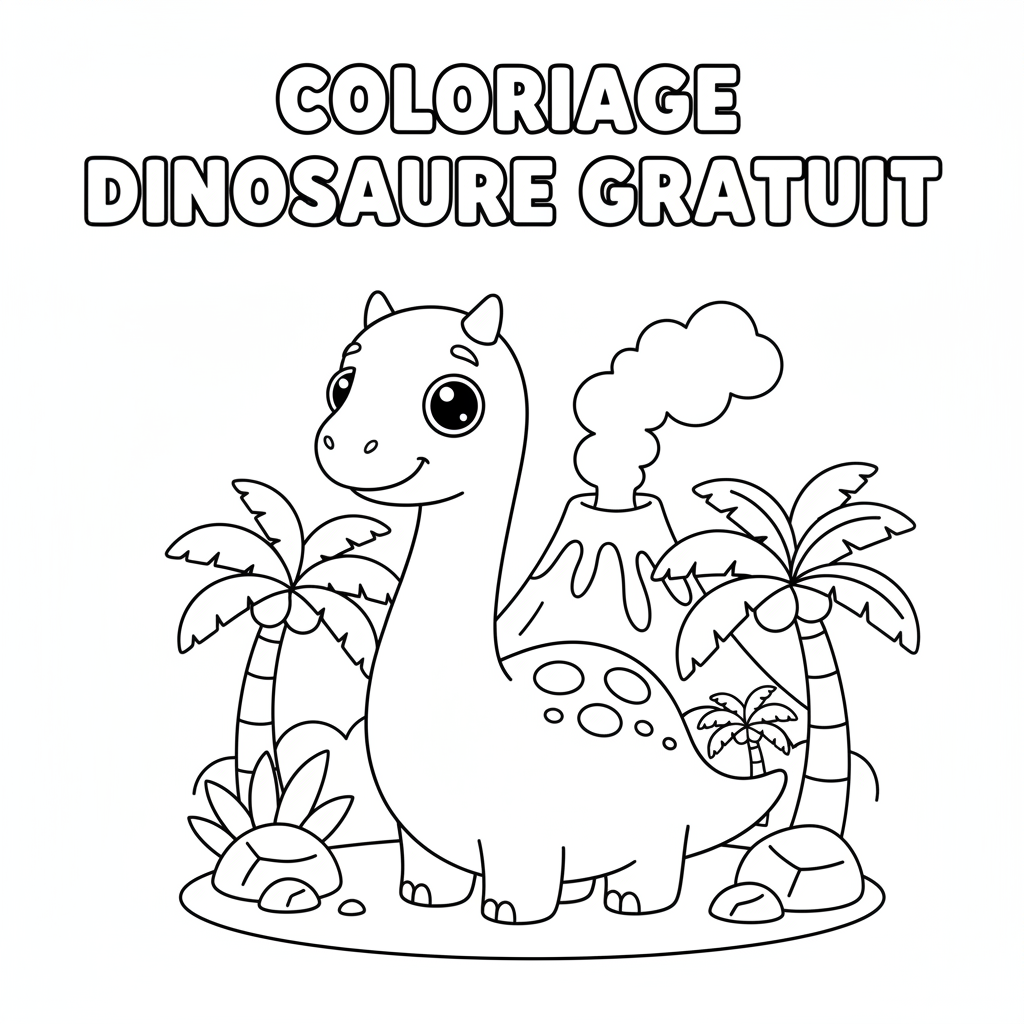 Coloriage coloriage dinosaure gratuit