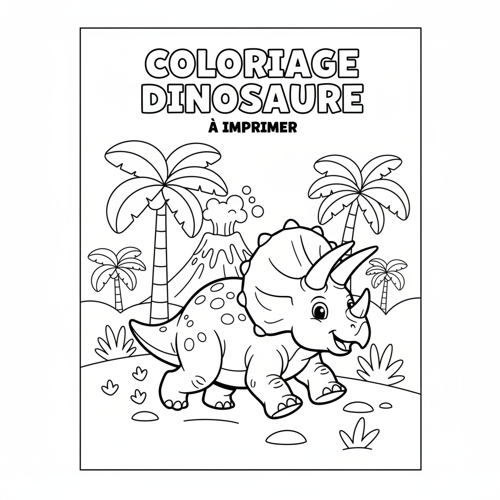 Coloriage coloriage dinosaure imprimer 5
