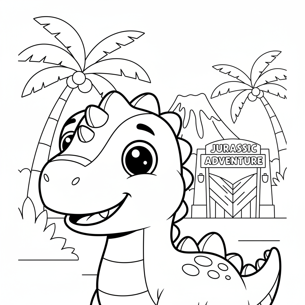 Coloriage coloriage dinosaure jurassic world 4