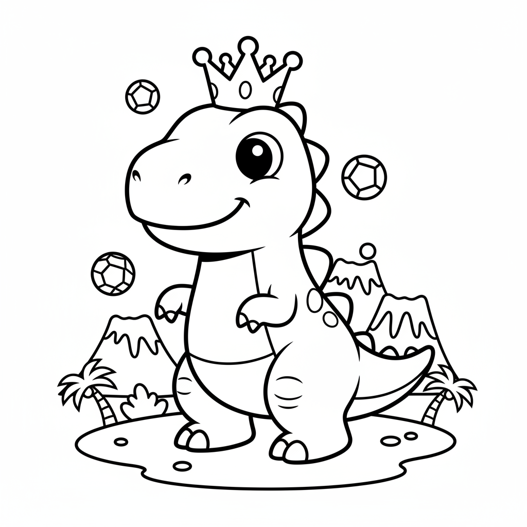 Coloriage coloriage dinosaure king