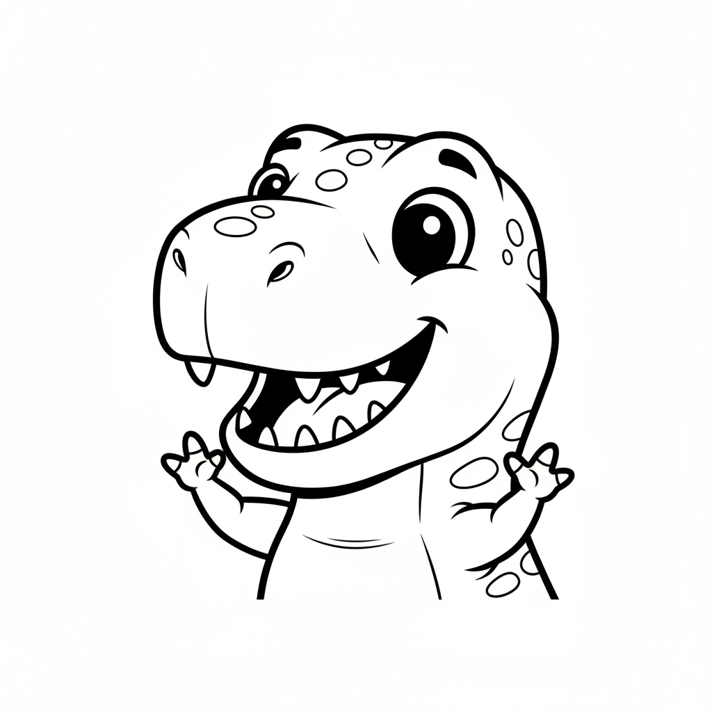 Coloriage coloriage dinosaure t rex 4