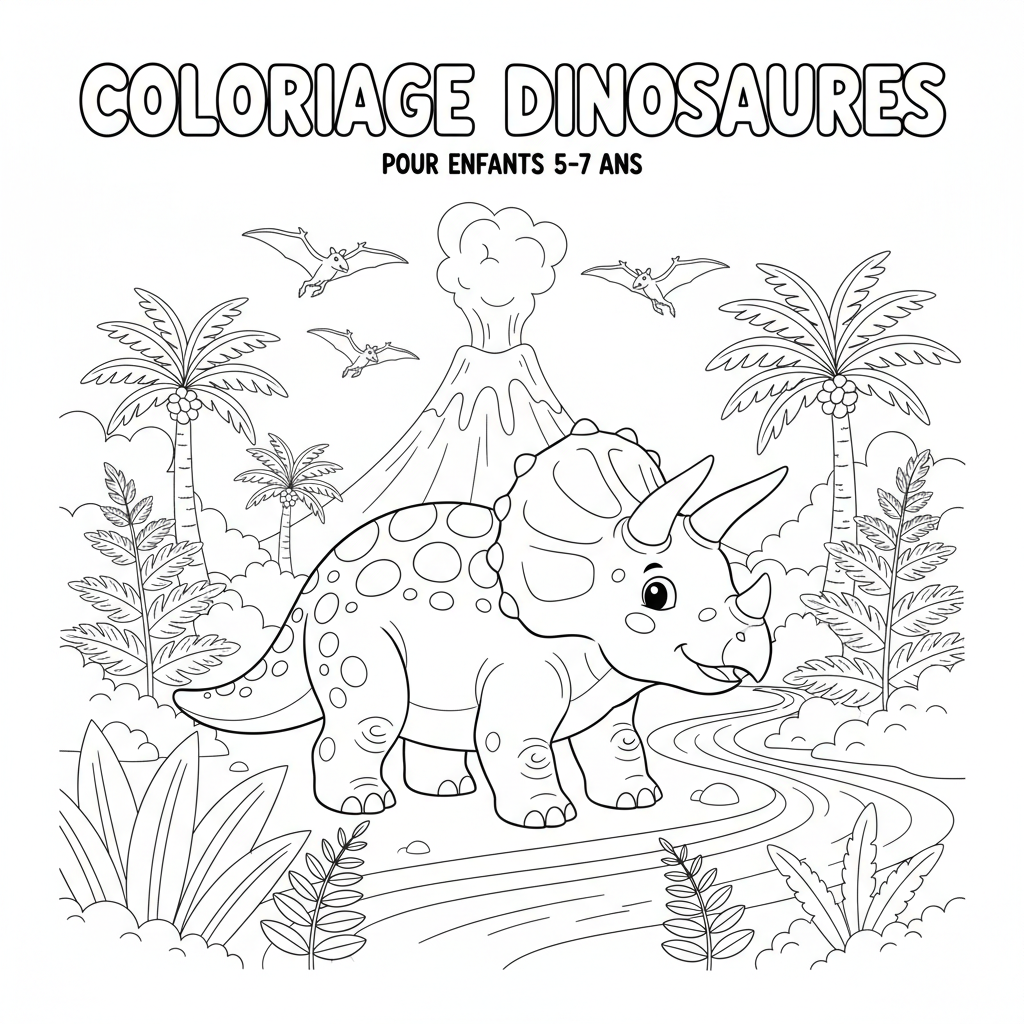 Coloriage coloriage dinosaures à imprimer 2