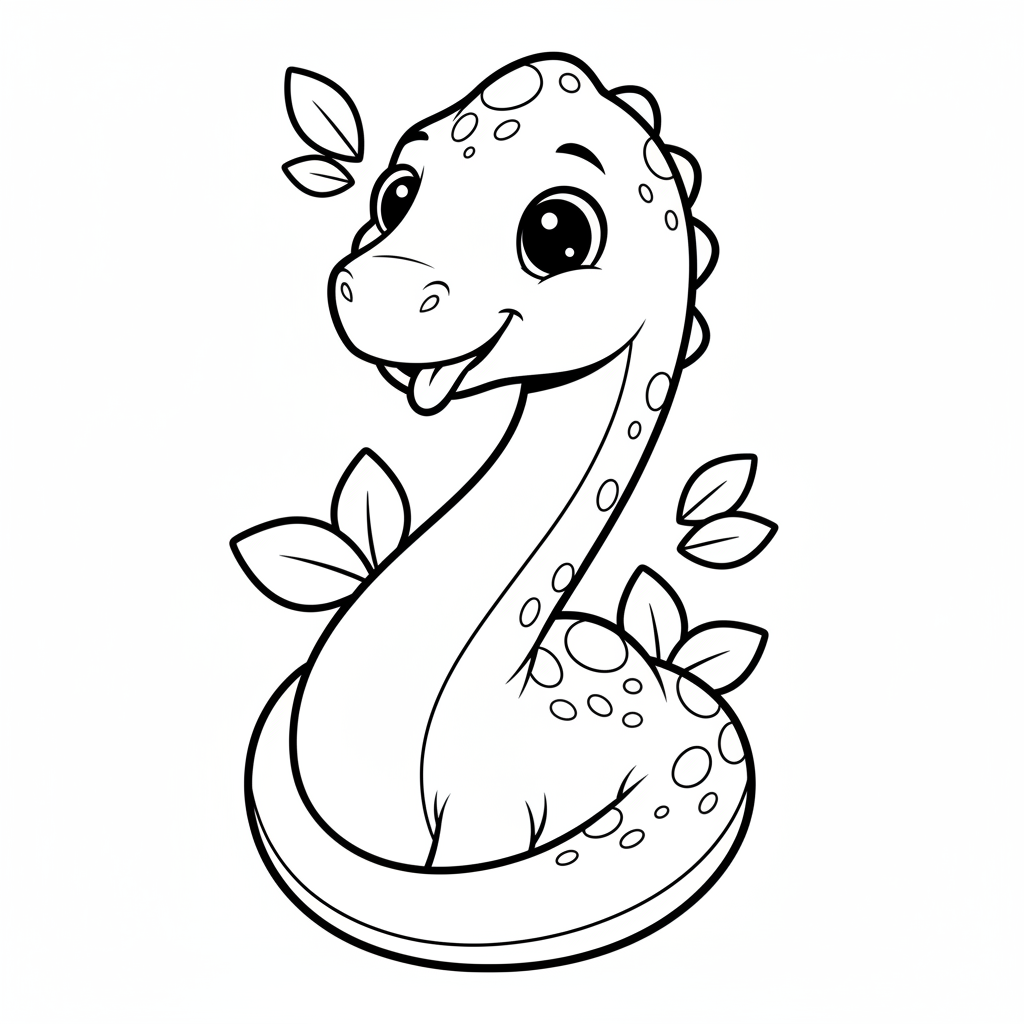 Coloriage coloriage diplodocus 4