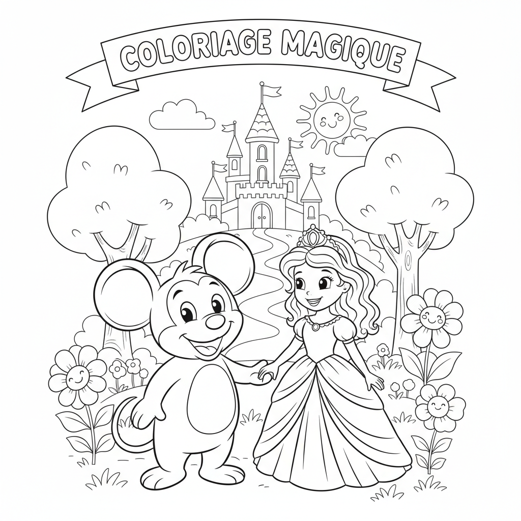 Coloriage coloriage disney à imprimer gratuitement 3