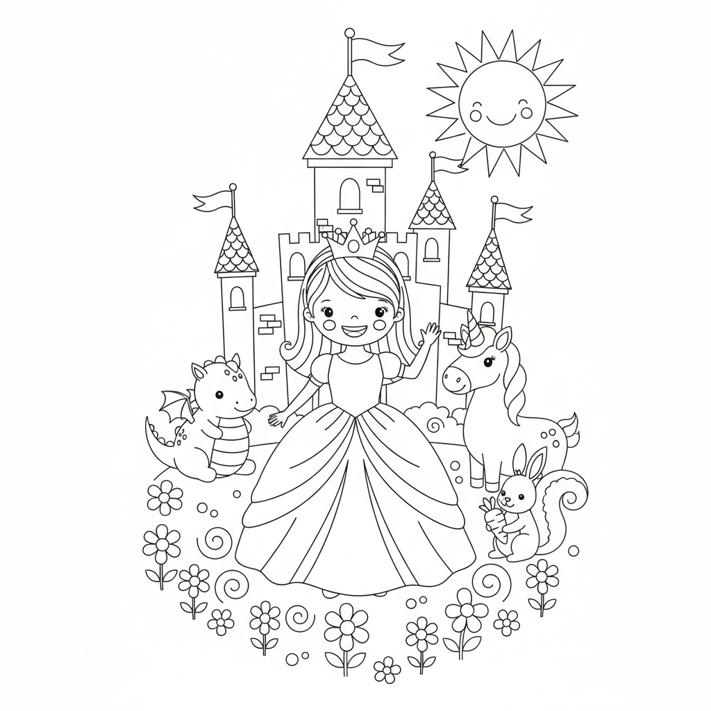 Coloriage Disney à Imprimer PDF Gratuit pour Enfants