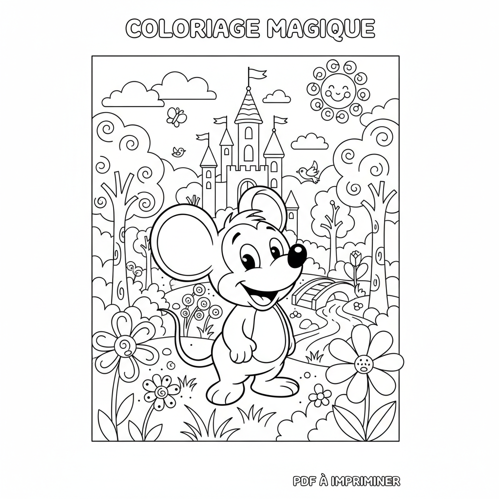 Coloriage coloriage disney à imprimer pdf 3