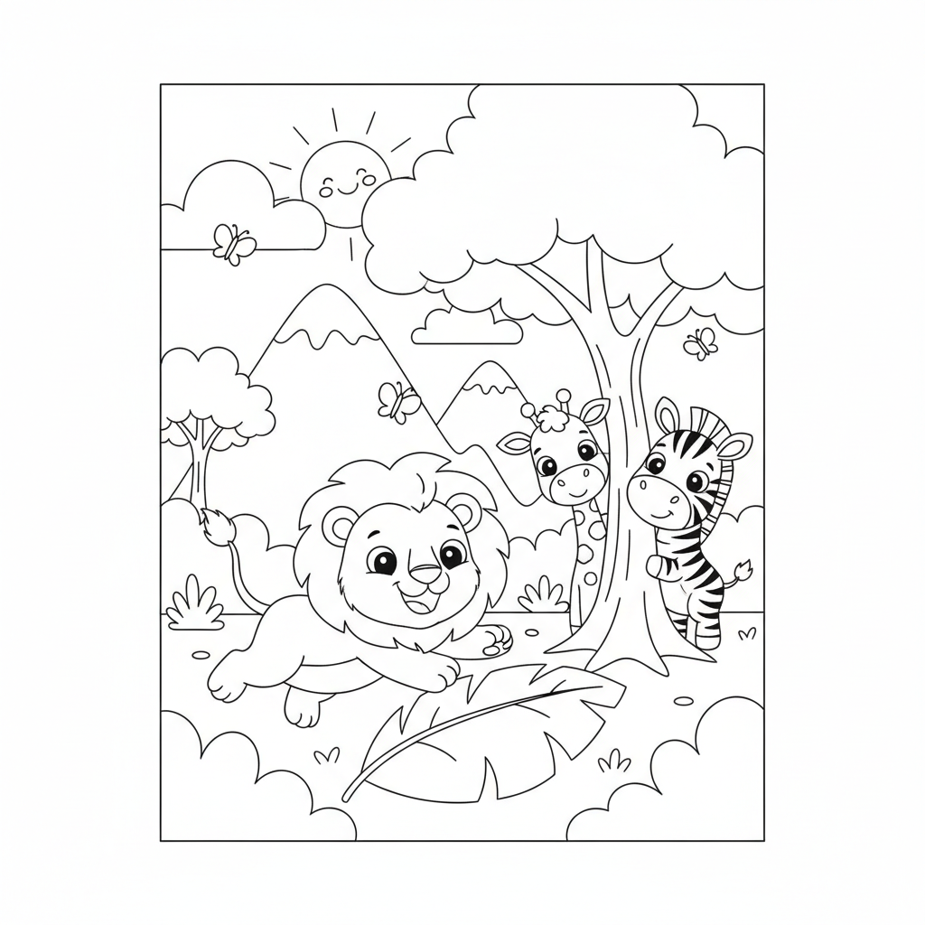 Coloriage coloriage disney roi lion 5