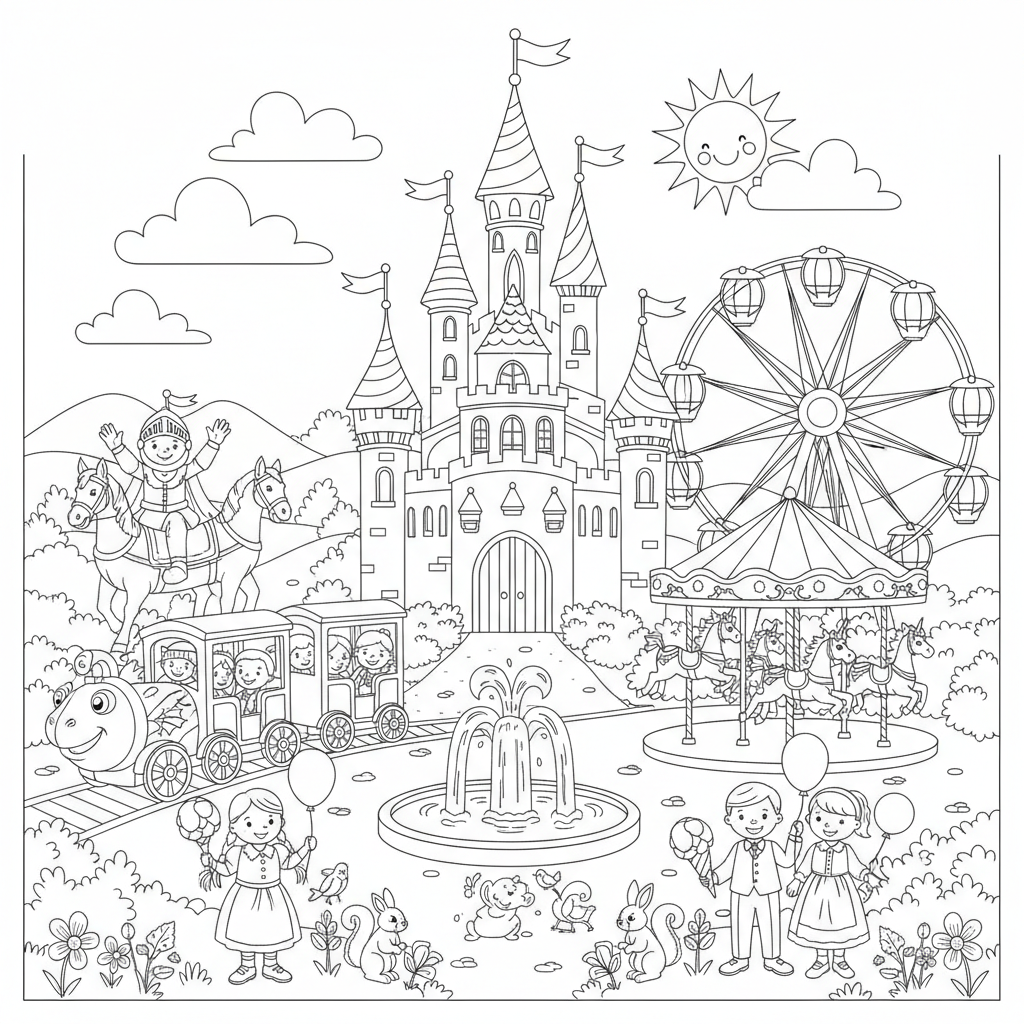 Coloriage coloriage disneyland paris 3