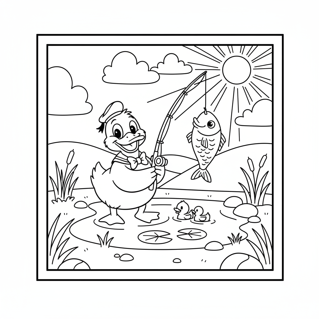 Coloriage coloriage donald 3