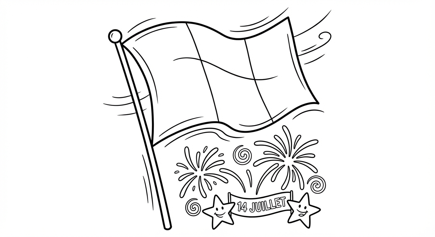 Coloriage coloriage drapeau france 5