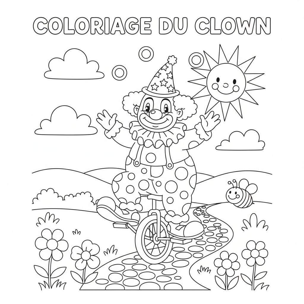 Coloriage coloriage du clown 3