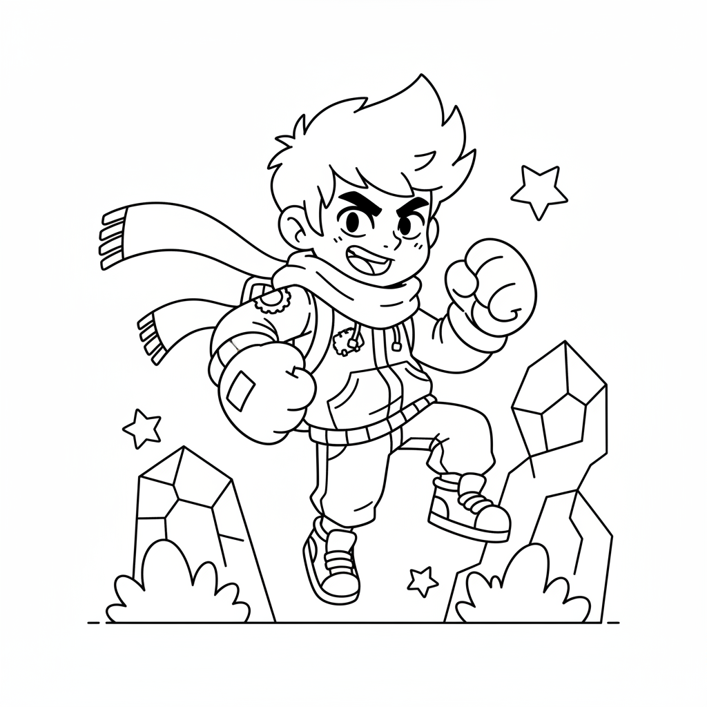 Coloriage coloriage edgar brawl stars 2