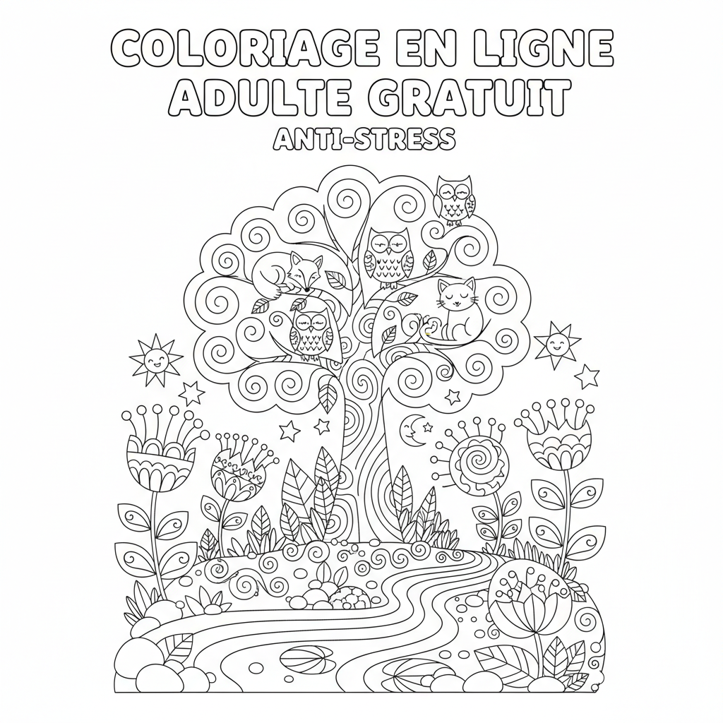 Coloriage coloriage en ligne adulte gratuit 3