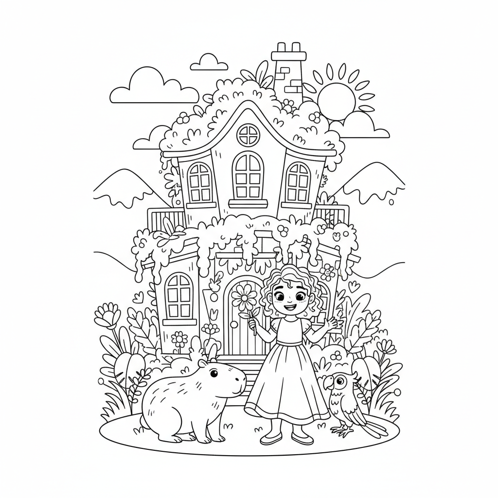 Coloriage Encanto Gratuit à Imprimer pour les Enfants