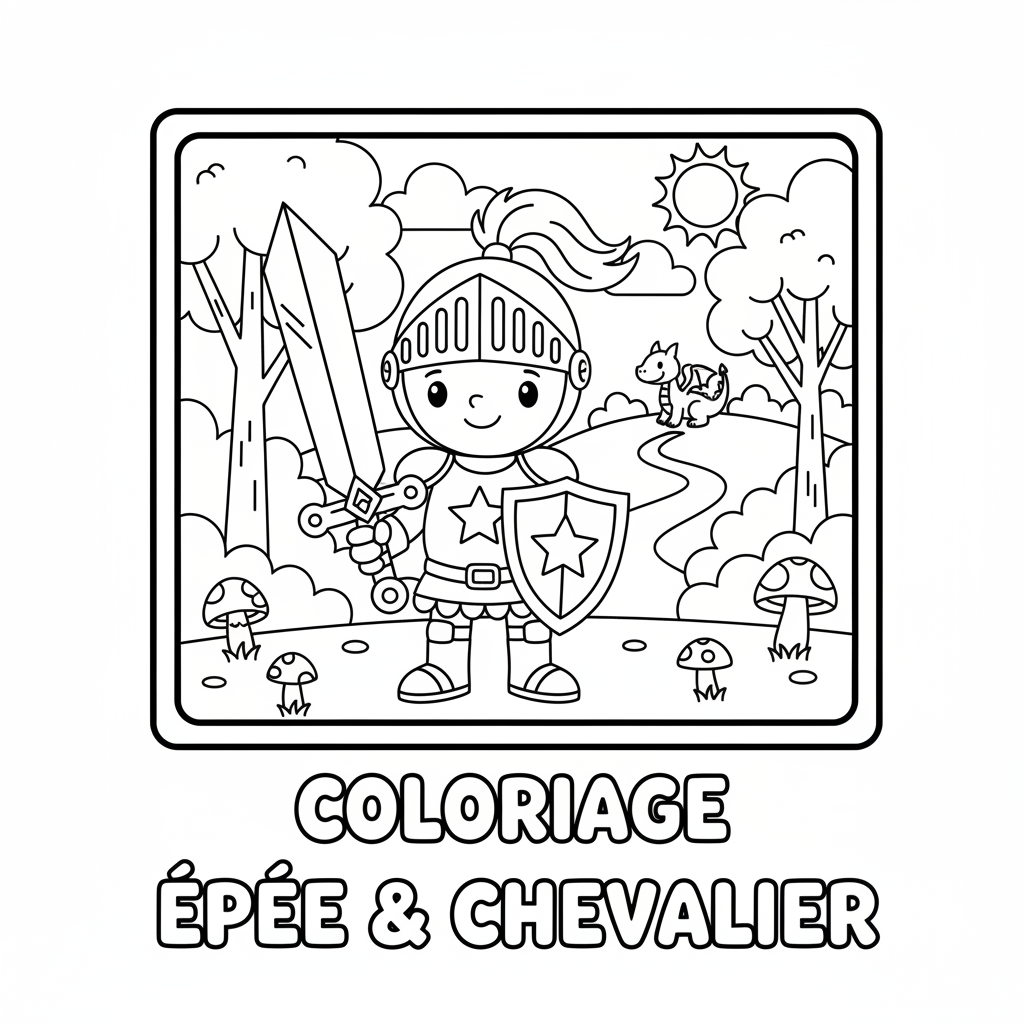 Coloriage coloriage épée 3