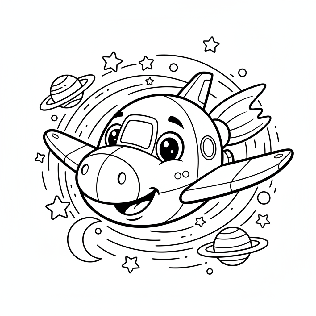 Coloriage coloriage espace 4