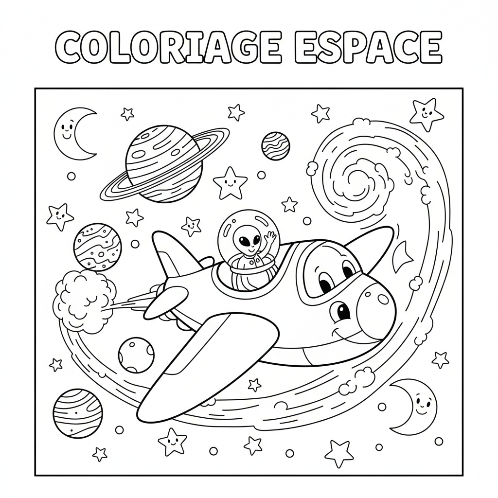 Coloriage coloriage espace 5