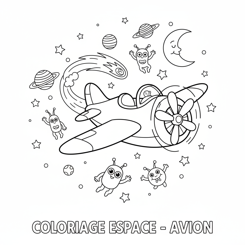 Coloriage coloriage espace à imprimer 5