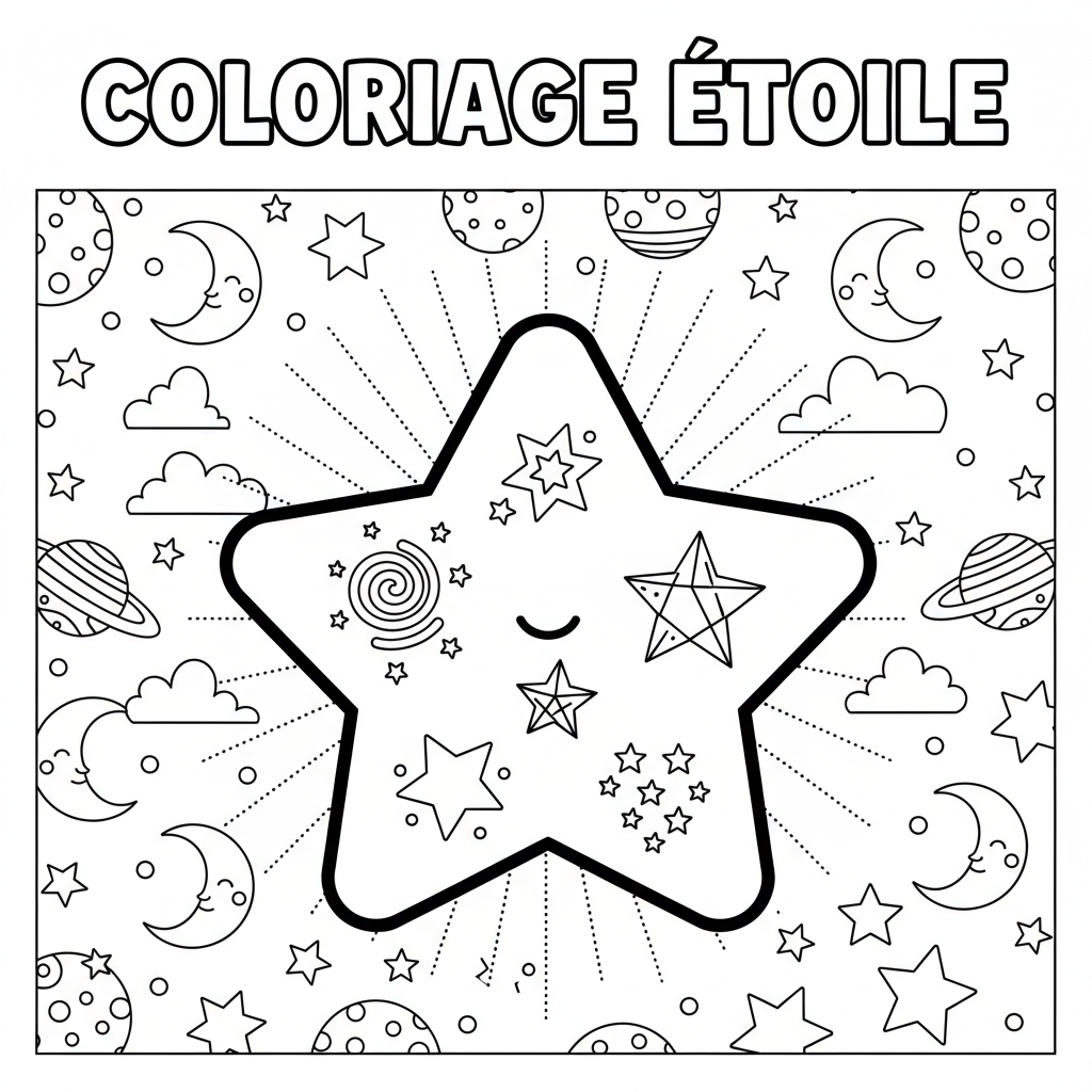 Coloriage coloriage etoile 2