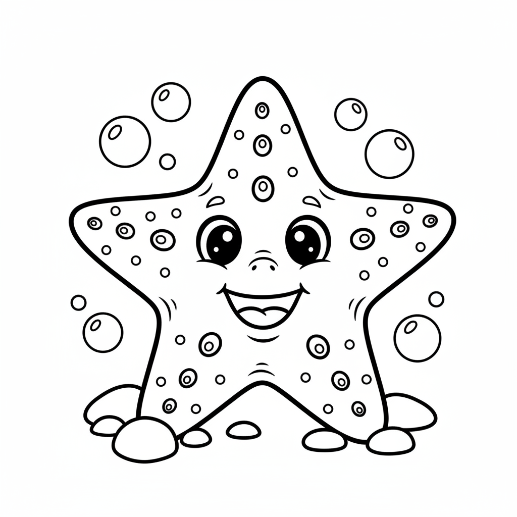 Coloriage coloriage etoile de mer 4