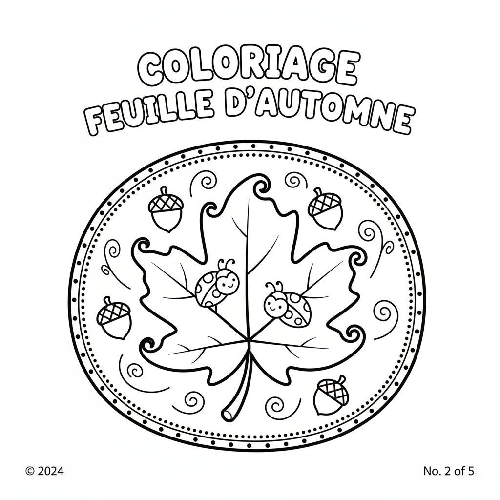 Coloriage coloriage feuille d'automne 2