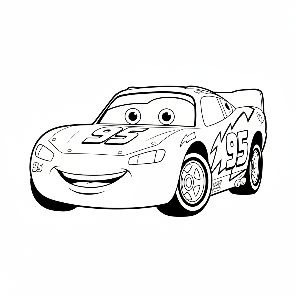 Coloriage coloriage flash mcqueen 4