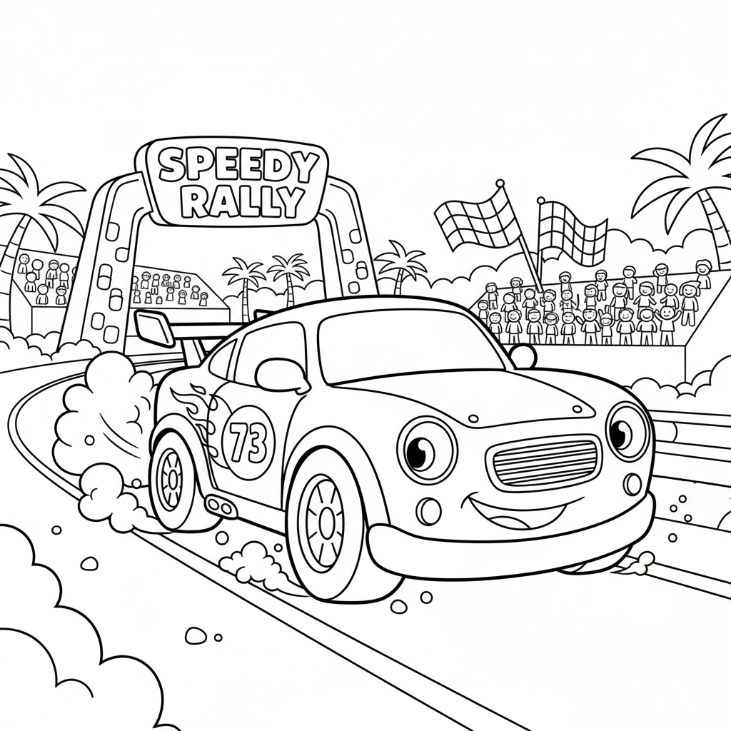 Coloriage coloriage flash mcqueen à imprimer 2