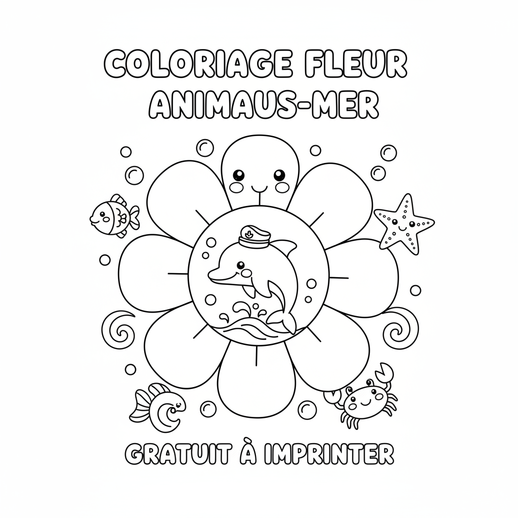 Coloriage coloriage fleur à imprimer gratuit