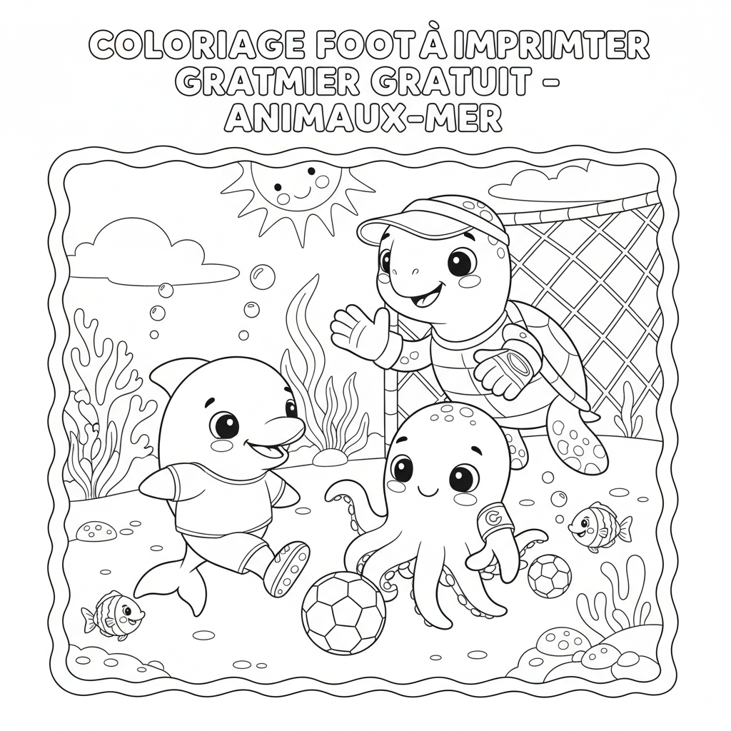 Coloriage coloriage foot à imprimer gratuit 4