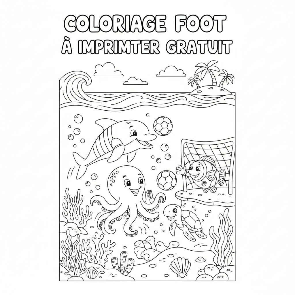 Coloriage coloriage foot à imprimer gratuit 5