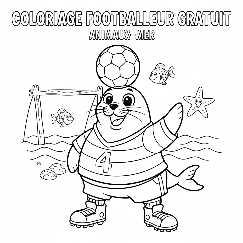 Coloriage coloriage footballeur à imprimer gratuit 4