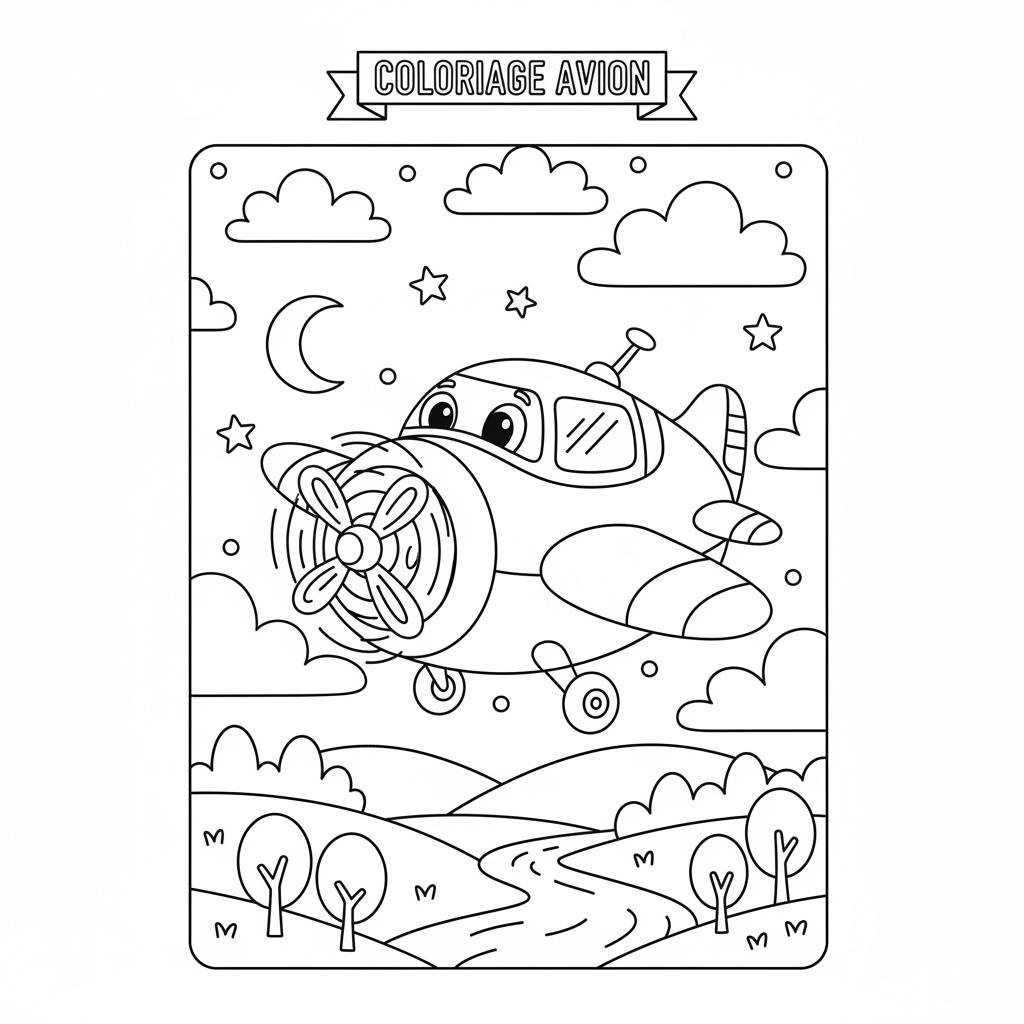 Coloriage coloriage fusée à imprimer 3