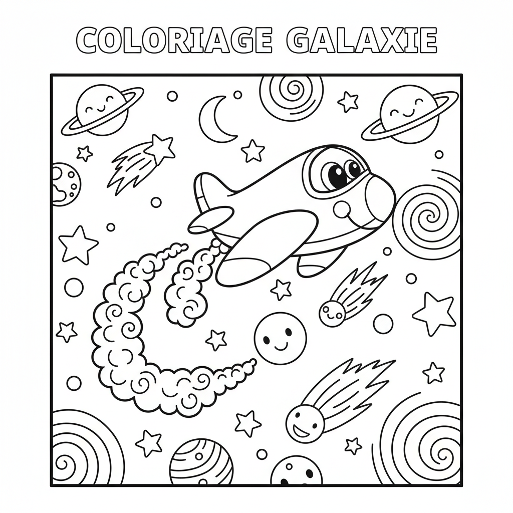 Coloriage coloriage galaxie