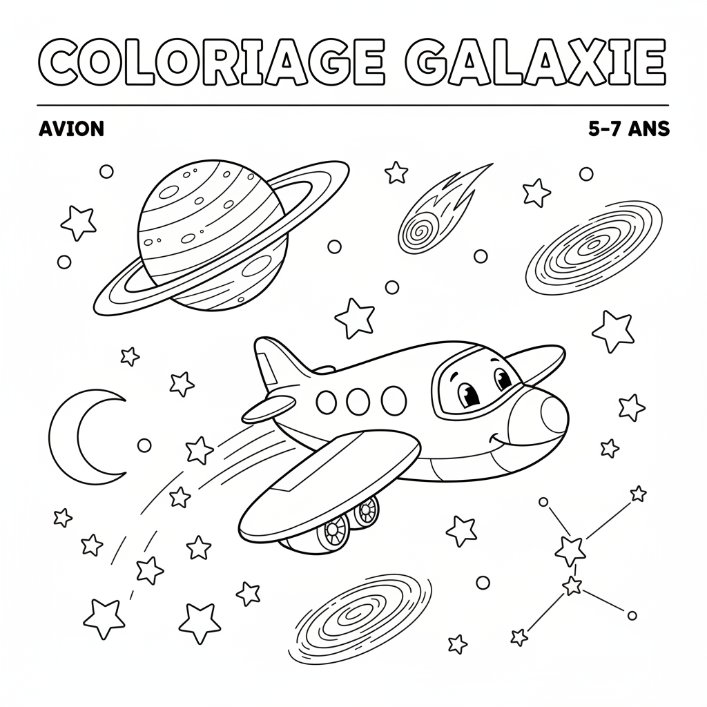 Coloriage coloriage galaxie 2