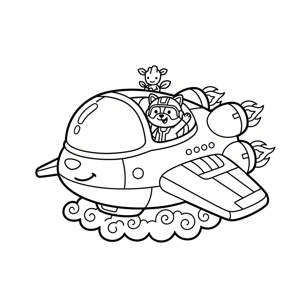 Coloriage coloriage gardien de la galaxie